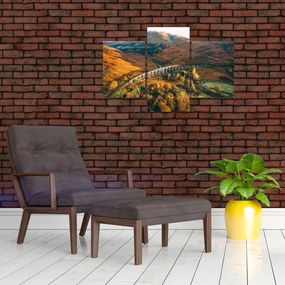 Tablou cu pod în valea din Scoția (90x60 cm)