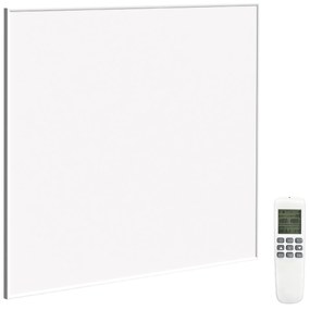 HOMCOM Încălzitor electric, montaj pe perete, încălzire cu infraroșu, eficient energetic, termostat, temporizator, telecomandă, protecție la supraîncălzire | Aosom Romania