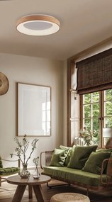 Lustra LED aplicata design slim circular SANTANA TOP 38 3000K BK