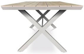 Autronic Masă de grădină, aluminiu, polywood, bej, AZT-S1510 OAK