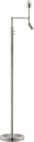 BRILAGI - Lampă LED de podea CERIA 1xE27/60W/230V + LED/2,1W crom mat/negru