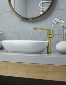 Arnika Gold Baterie lavoar inalta finisaj auriu Deante BQA_Z20K