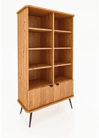 Bibliotecă din lemn de stejar 97x176 cm Kula – The Beds