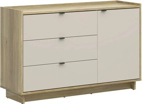 Comoda DALVA, stejar/casmir, PAL, 134x42x86 cm