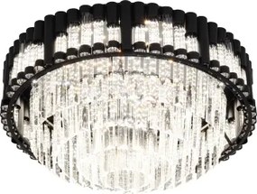 Brilagi - Plafonieră LED dimabilă CROWN LED/41W/230V diam. 48 cm neagră + telecomandă
