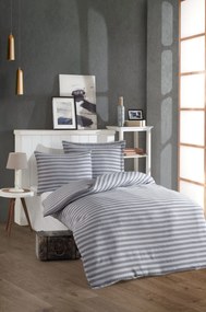 Set lenjerie pat 162ELR1695, bumbac/poliester, gri deschis/alb, 140x20