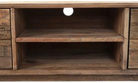 Comoda TV, natur, din lemn de pin reciclat, Rustin
