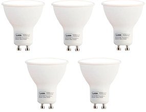 Set de 5 becuri LED GU10 8.5W 950lm 3000K