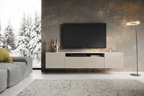 Comodă TV NOEMI montat pe perete – 200x41x42 cm – Cașmir