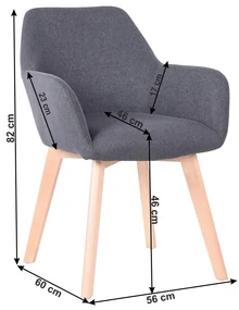 Fotoliu de design Clorita (Gri închis). 1016549