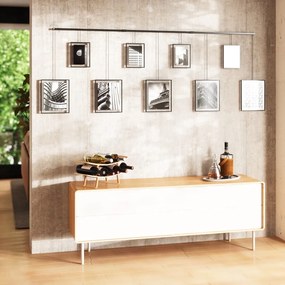 Rame negre de agățat 9 buc. din metal 223x77,5 cm Exhibit – Umbra