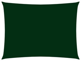 Parasolar verde inchis 2x4,5 m tesatura oxford dreptunghiular Morkegronn, 2 x 4.5 m