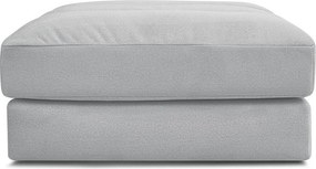 Taburet gri deschis cu tapițerie din catifea Sierra – Bobochic Paris