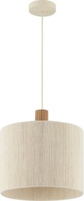 Brilliant - Lustră suspendată pe cablu ARLO 1xE27/20W/230V Ø 35 cm crem