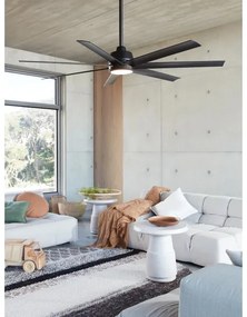 Ventilator LED dimabil de tavan Lucci Air 21318349 ATLANTA 1xGX53/12W/230V d. 142 cm + telecomandă