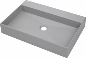Lavoar pe blat Deante Correo gri-metalic 40x60cm