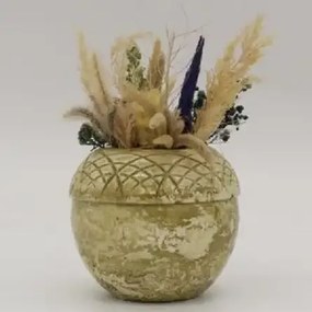 Ghiveci decorativ cu flori artificiale, homs seria A620,17x5.5x9 cm,30363