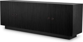 Comoda design LUX, Furnir de stejar gri carbune, Dimitrios