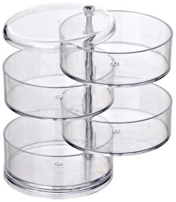 Organizator cu 4 compartimente pentru cosmetice Wenko Transparent