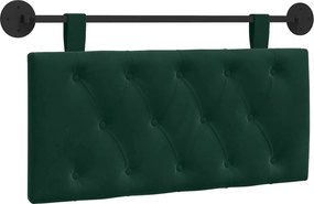 vidaXL Cap de pat suspendat Verde închis 90 x 55 x 7 cm Catifea