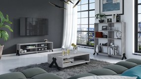 Mazzoni Set de mobilier VIK Beton Millennium - DULAP TV/SUB TV + MĂSUȚĂ DE CAFEA + RAFT| SET DE MOBILIER PENTRU LIVING