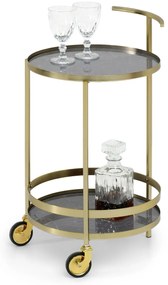 Măsuță de cafea Alfonzo (marmură gri + auriu). Promo -6%. 1111552