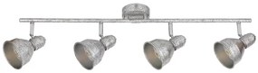 Lustra 4 spoturi design industrial THELMA argintiu antic 5389 RX