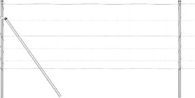 vidaXL Stâlp de gard. Galvanizat 100 x 0,8 m Oțel