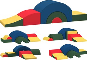 AIYAPLAY Modul motricitate bebeluși 6PCS parcurs motricitate din spumă EVA pentru copii preșcolari, multicolor | Aosom Romania