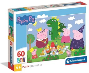 Purcelușa Peppa Dragon Puzzle Clementoni 60 piese