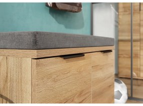 Pantofar în decor de stejar cu bancă Fremont - Germania