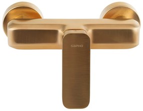 Baterie aurie pentru duș cu montare pe perete (1 ieșire) Spy – Sapho