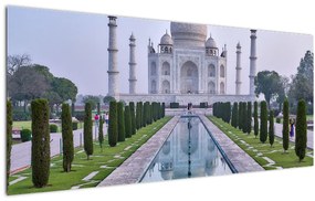 Tablou - Taj Mahal în răsăsrit de soare (120x50 cm)