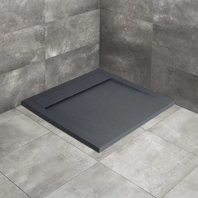 Cadita dus compozit patrata Radaway Teos C 90x90 cm antracit