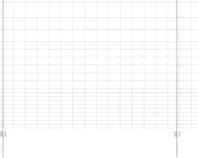 vidaXL Gard cu Stâlp Argintiu 1,6 x 25 m Oțel