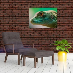 Tablou detailat cu o șopârlă (70x50 cm)
