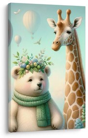 Tablou animale cu baloane