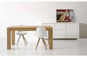 MASA FAVOLA - EXTENSIBILA FINISAJ STEJAR PERIAT - STEJAR NATURAL - 180 cm / 90 cm / 77 cm