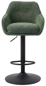 Scaune de bar verzi 2 buc. (înălțime șezut 69 cm) Avola – Unique Furniture