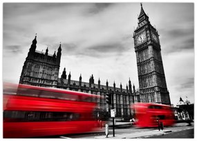 Tablou pe sticlă - Houses of Parliament din Londra (70x50 cm)