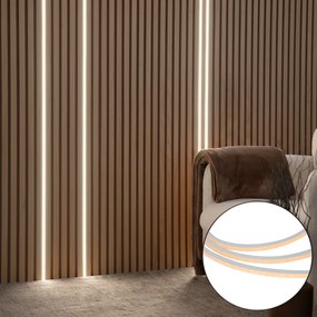 Bandă LED inteligentă 483cm Estompare în Kelvin - Panou de perete acustic