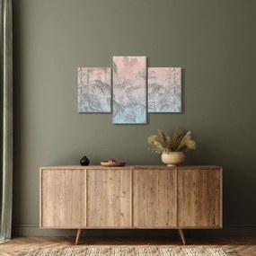 Tablou - Plante tropicale pe perete (90x60 cm)
