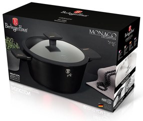 Oală cu capac 20 cm, 2.2 L Berlinger Haus BH 7086, Monaco Collection, antiaderentă cu titan, pentru gătit zilnic