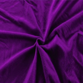 Cearsaf Cocolino microplus cu elastic SOFT 90x200 cm mov inchis