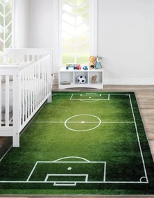 JUNIOR 51307.803 covor lavabil Teren de fotbal, fotbal pentru copii anti-alunecare - verde