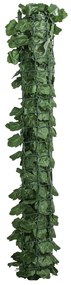 Outsunny Gard Artificial Paravan Decorativ Rulou 3L x 1Î m Frunziș Realist Anti-UV Verde Închis | Aosom Romania