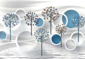 Fototapet - Abstract albastru 3D (147x102 cm)