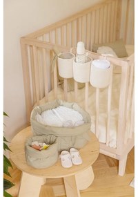 Cutii de depozitare pentru copii verde-deschis 2 buc. din material textil ø 30x20 cm Bambie Olive – Lorena Canals