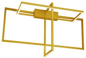 Lustra aplicata LED design modern geometric Erick auriu