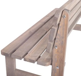 Bancă de grădină din lemn VIKING gri, 150 cm